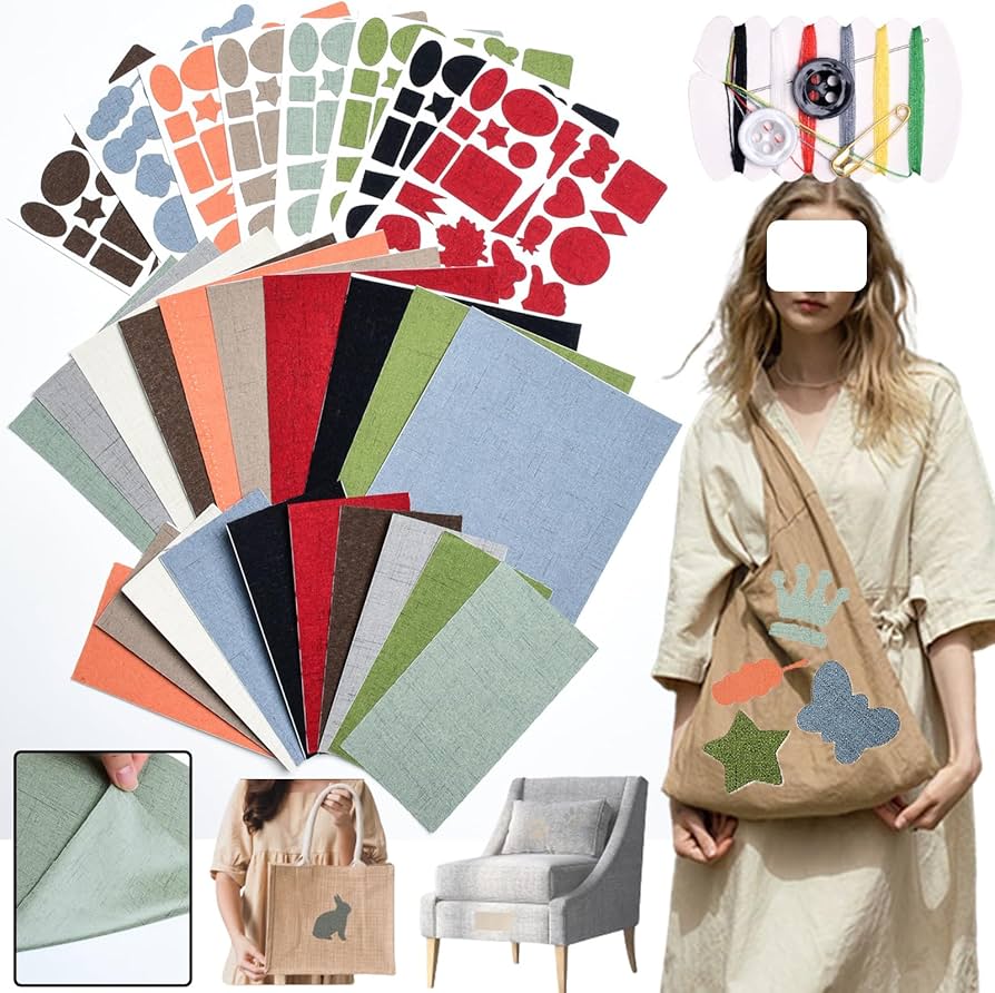 Amazon | リネン補修シート 補修布シート リネン補修パッチ 10枚入